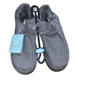 Magellan Outdoors Men's Grey Edge Slippers Size 12